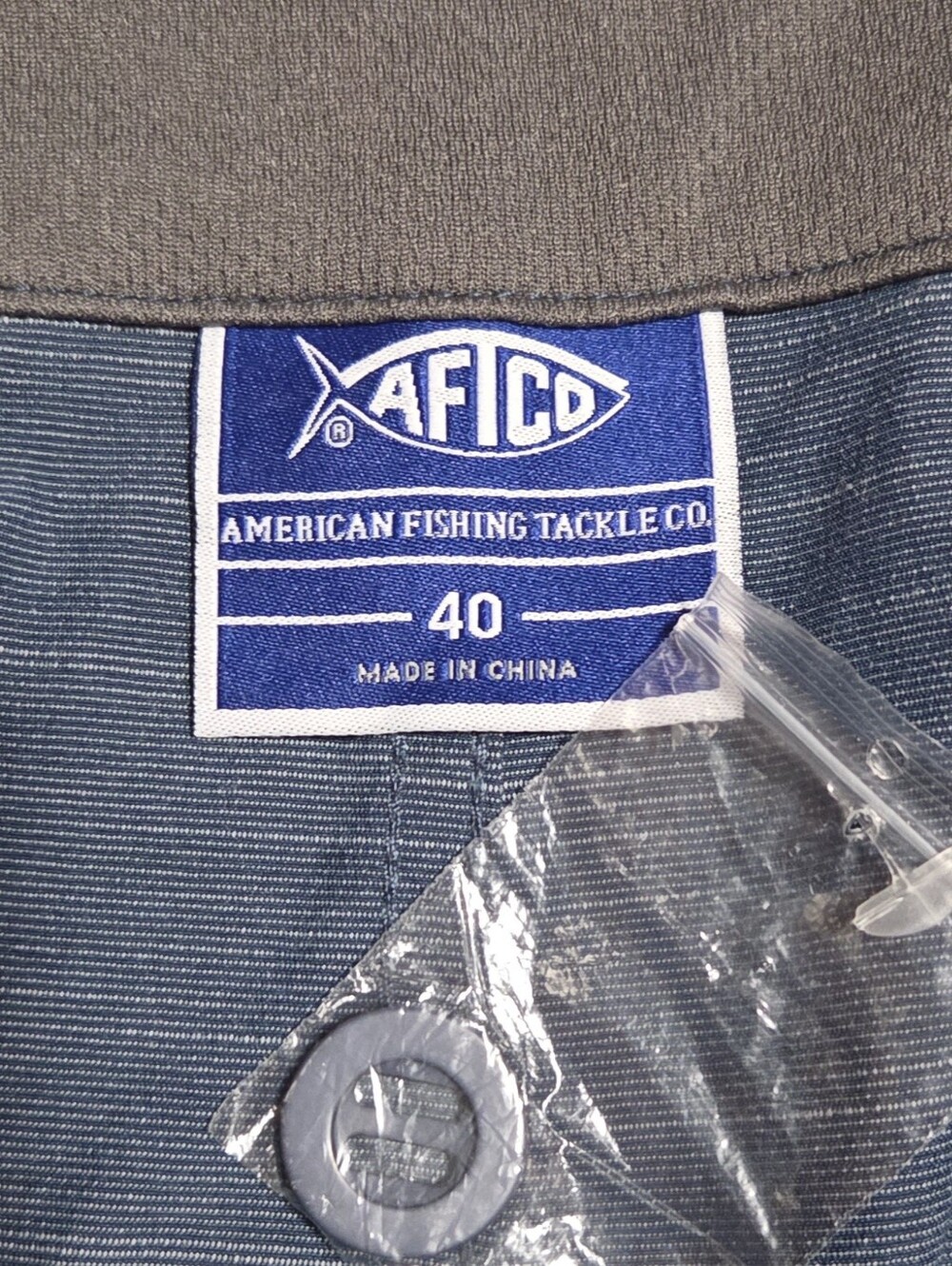 Two Pairs of Aftco Hybrid Fishing Chino Performance Shorts Gray & Blue Size 40 - Picture 4 of 10